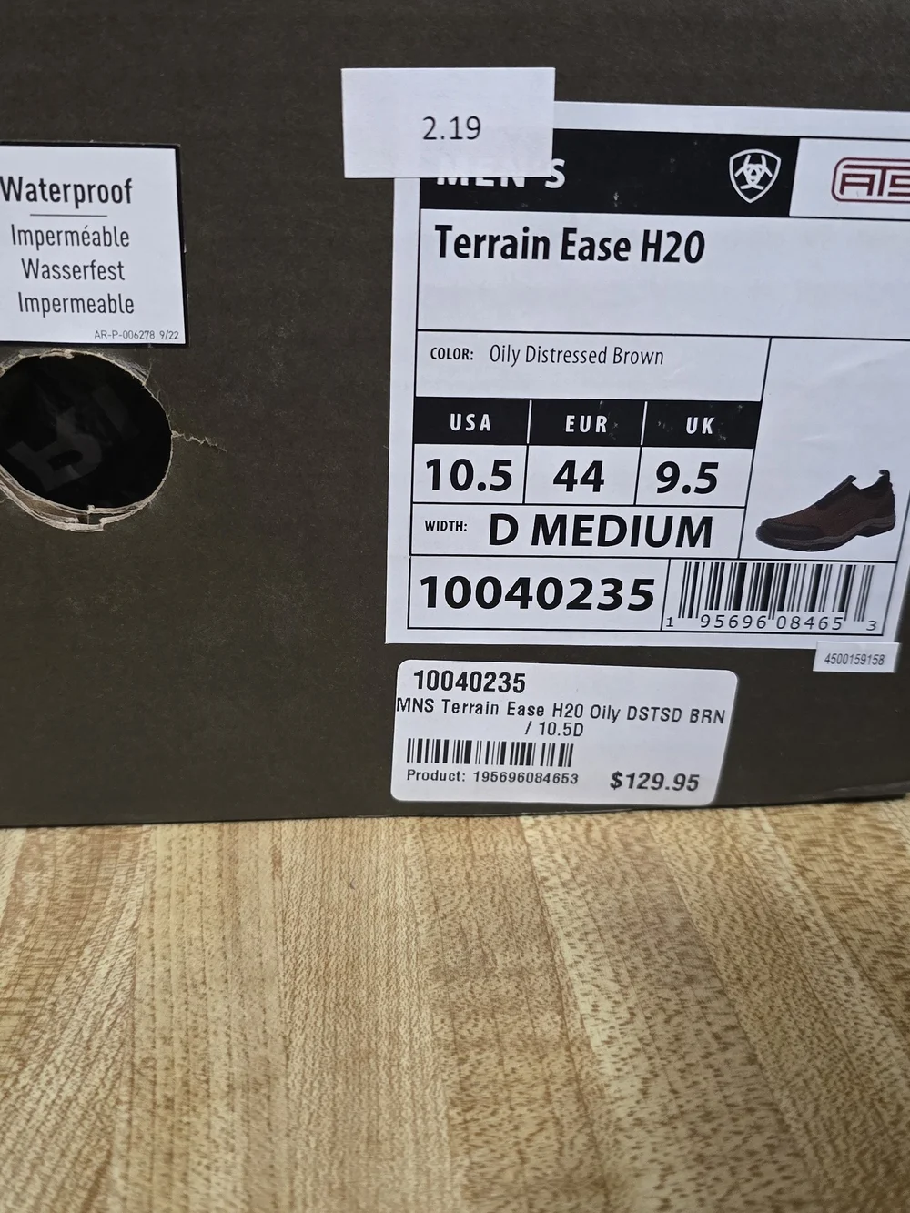 Ariat waterproof men